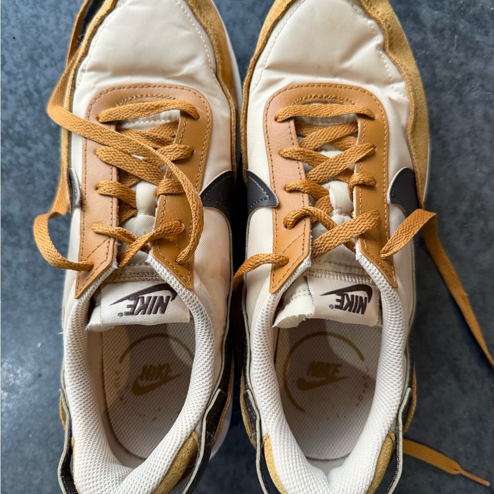 Nike Women's Beige and Mustard Sneakers - Picture 3 of 3